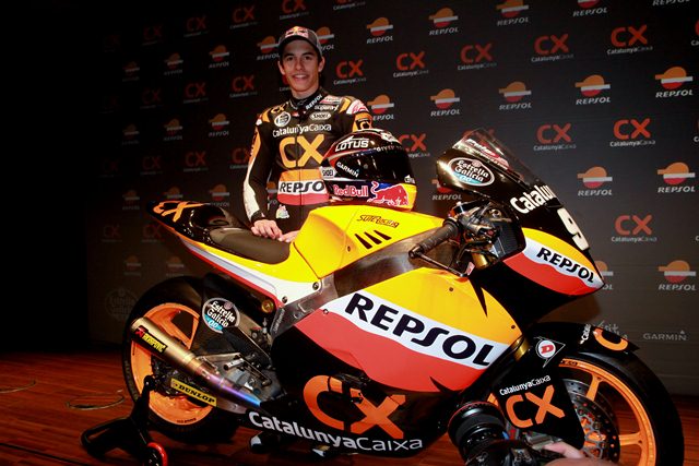Marc Márquez Repsol Moto2 motorcycle