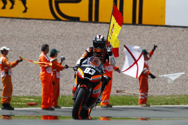 Moto2 2012 Sachsenring Márquez takes win