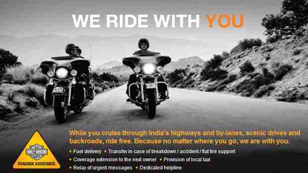Harley-Davidson announces Roadside Assistance Program in India