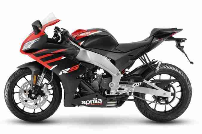 2021 Aprilia RS 125 Aprilia Black Red left side