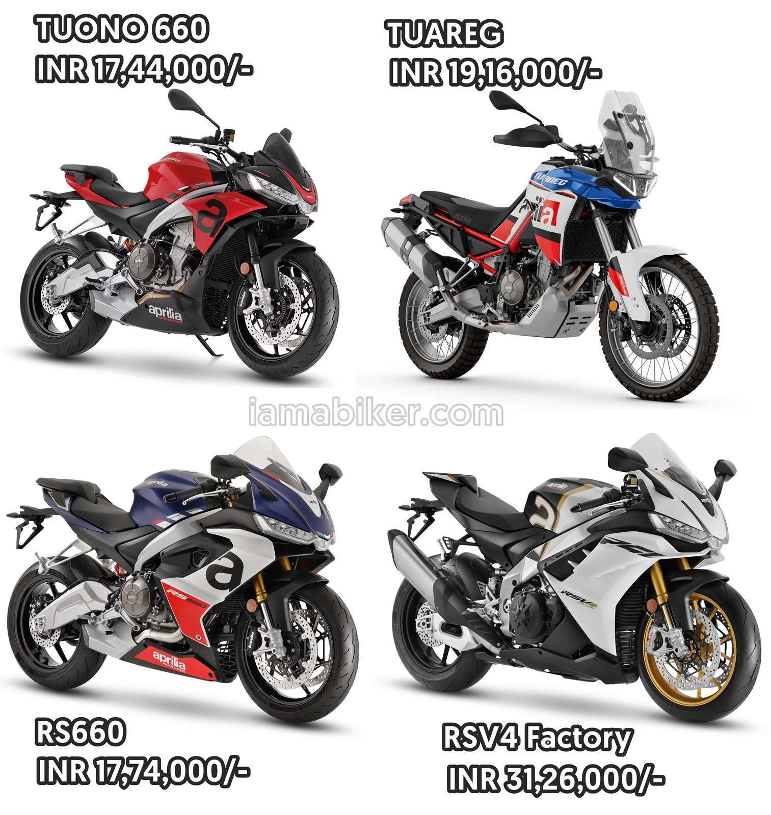 Aprilia India 2024 CBUs