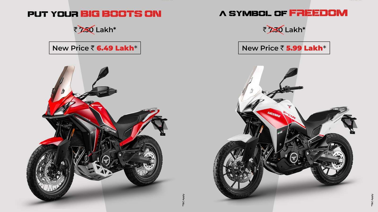 Moto Morini X Cape 650 prices reduced