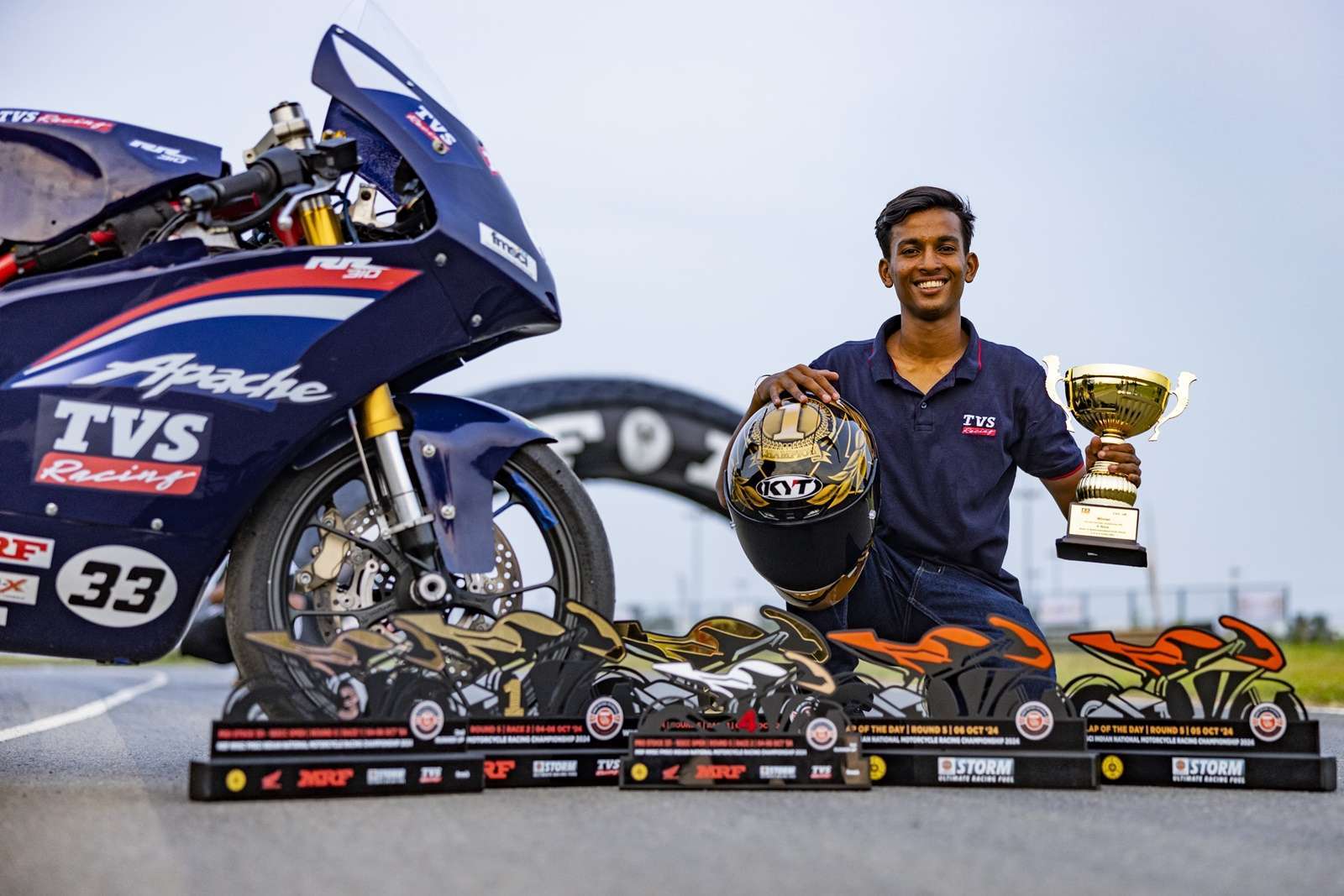 Sarthak Chavan TVS Racing INMRC 2024