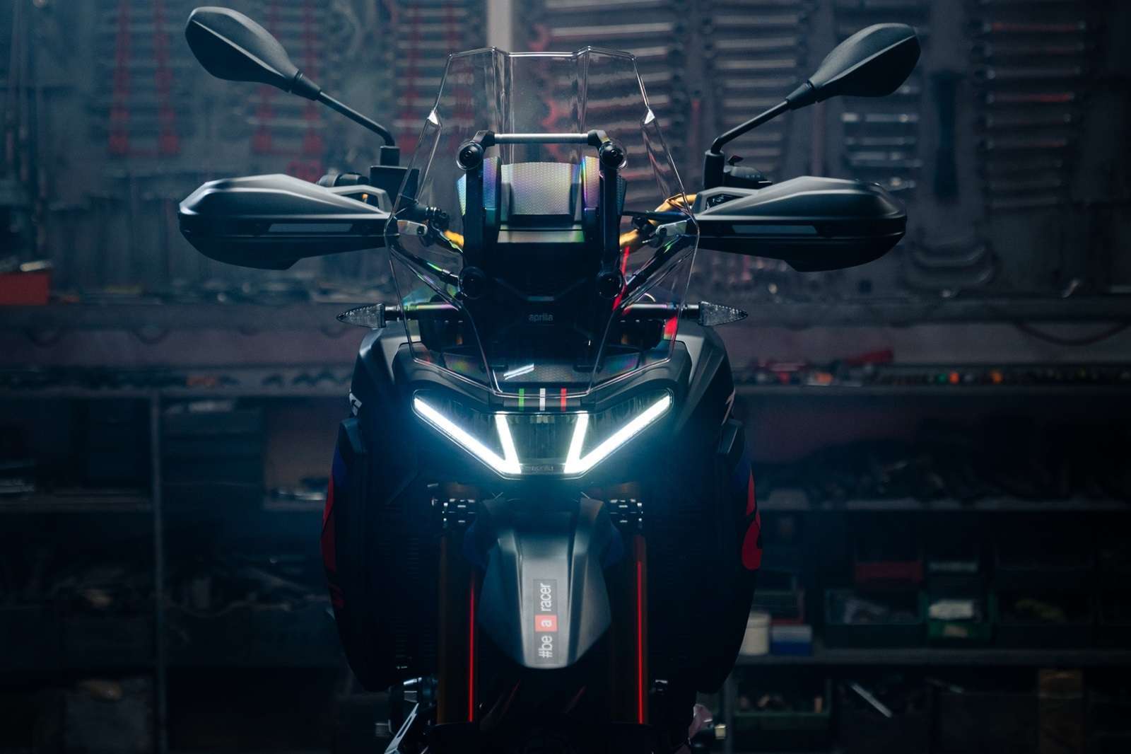 2025 Aprilia Tuareg Rally head light