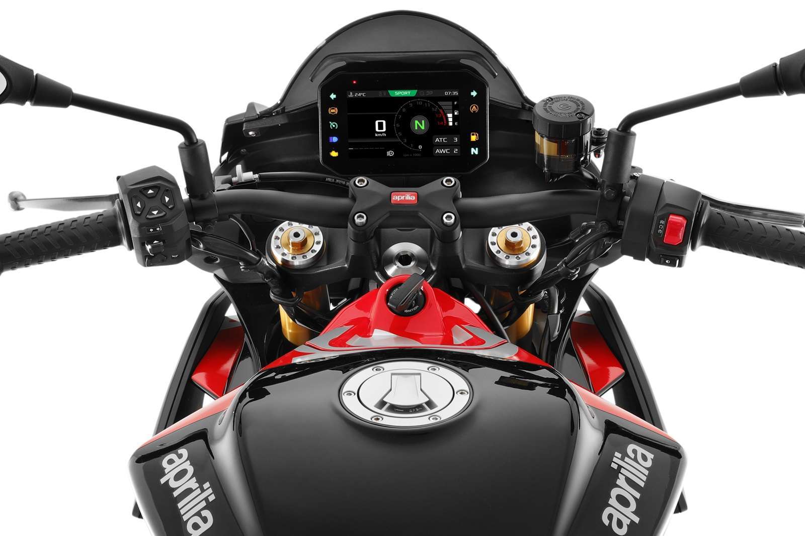 2025 Aprilia Tuono 660 Factory cockpit