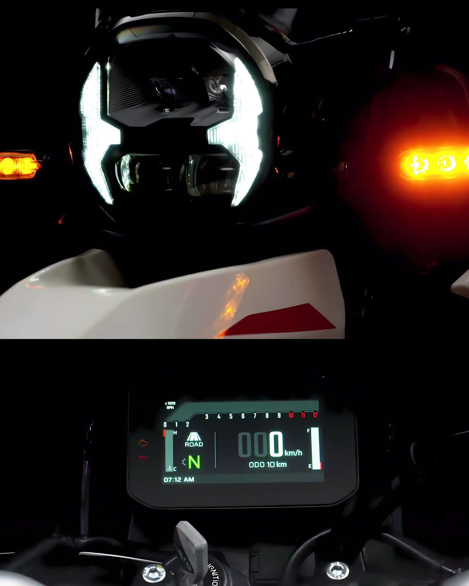 New Hero XPulse 210 headlight and Digital meter