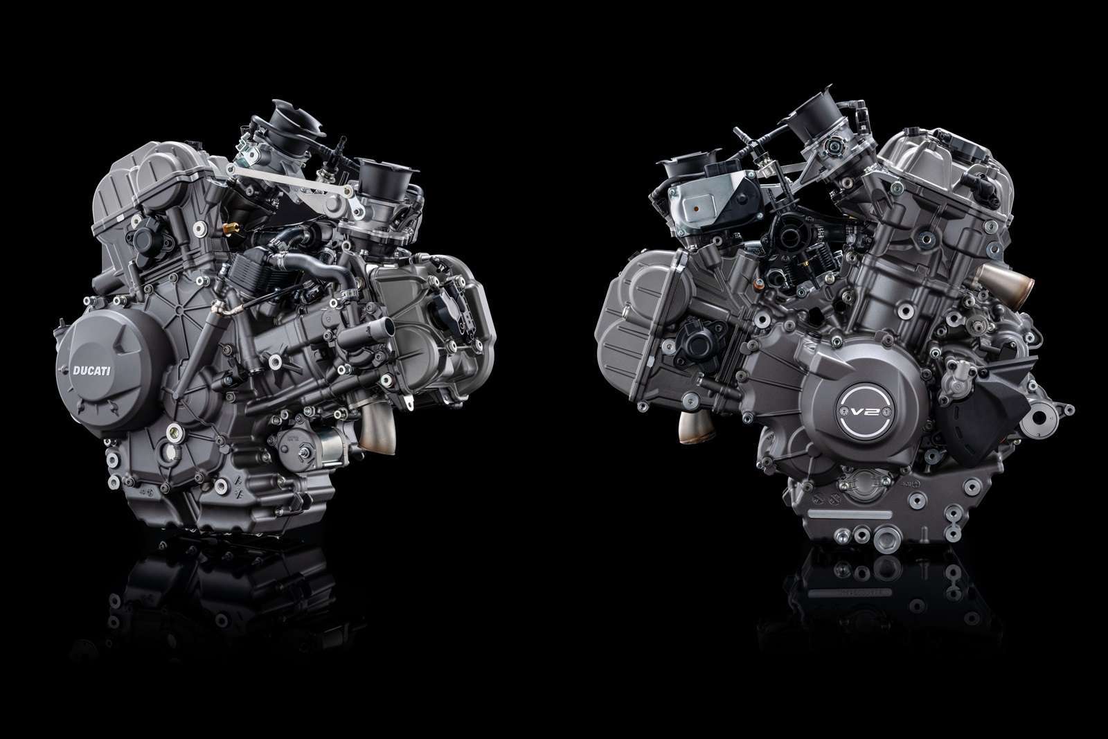 New light weight Ducati V2 engine
