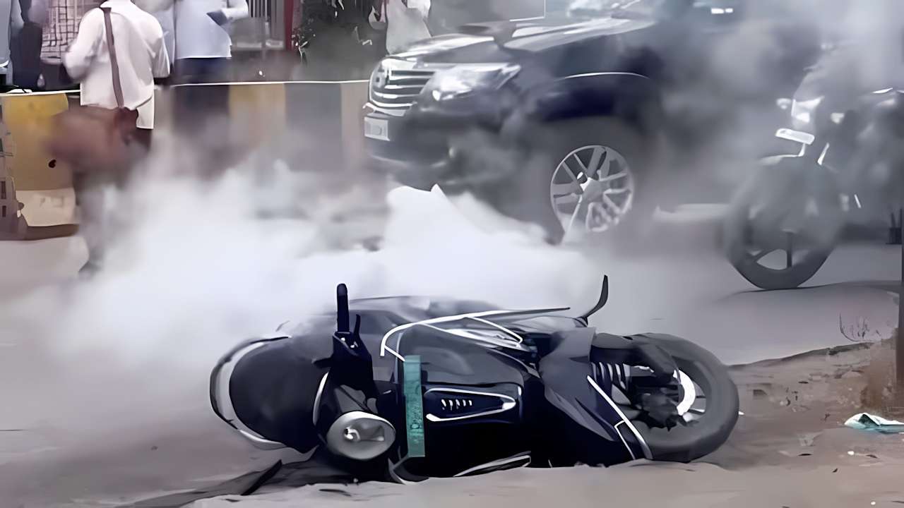 Chetak Electric Scooter catches fire; Bajaj issues official statement