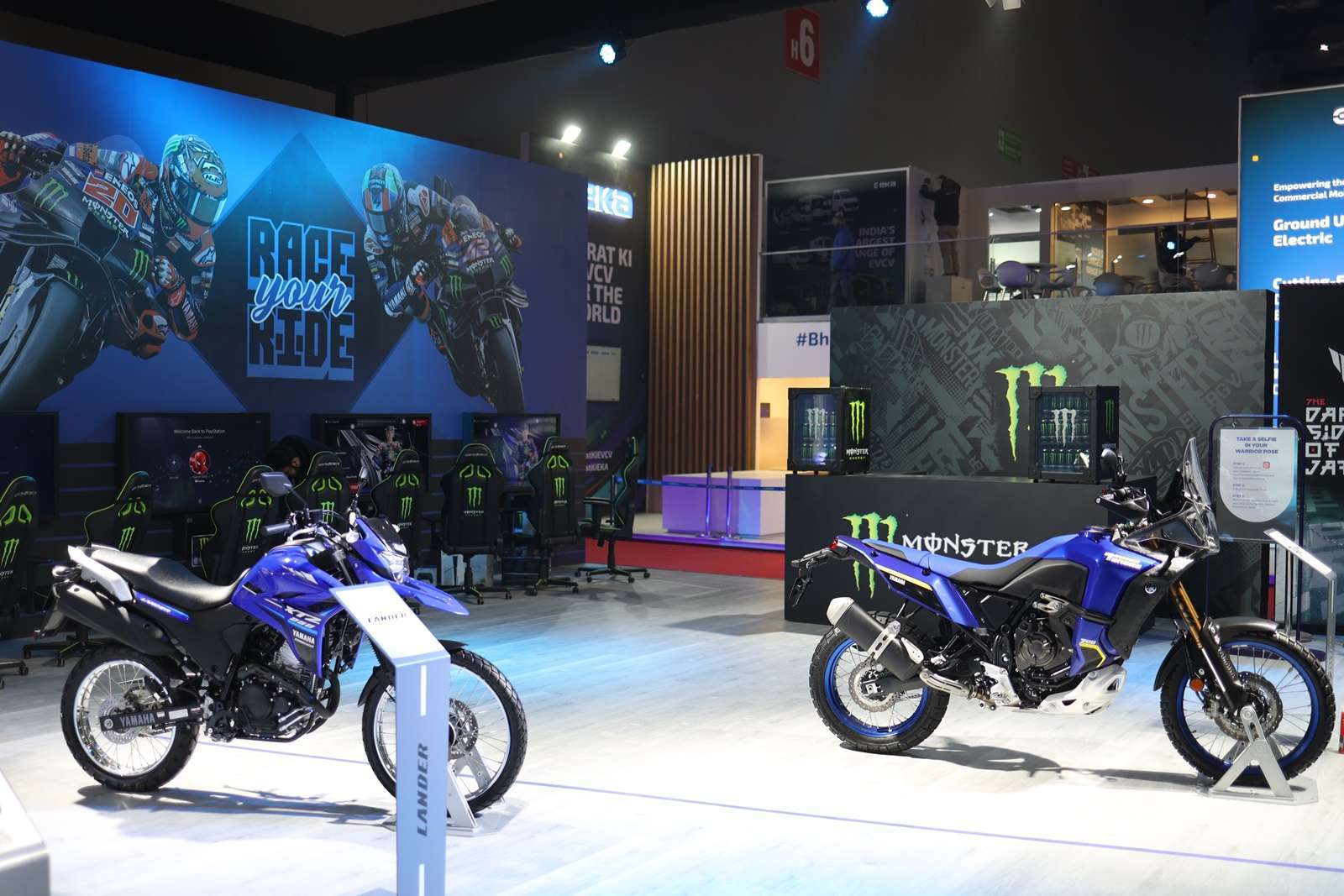 Yamaha Lander 250 and Tenere at Bharat Mobility Global Expo 2025