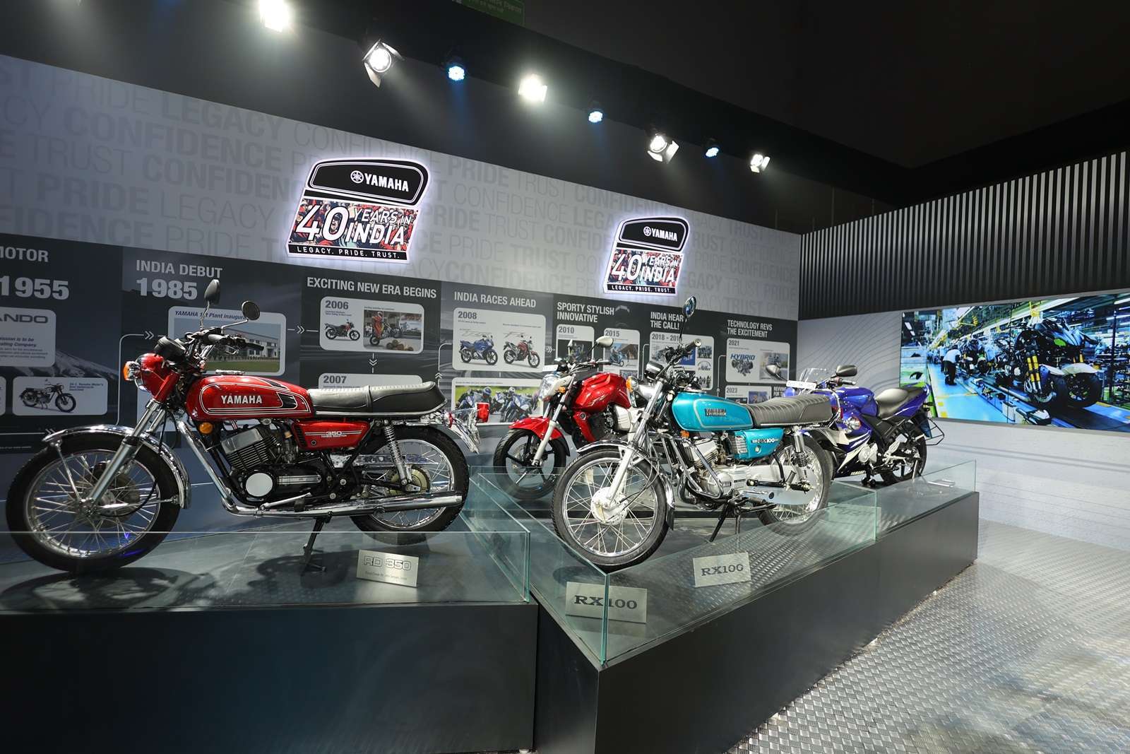Yamaha RD350 at Bharat Mobility Global Expo 2025