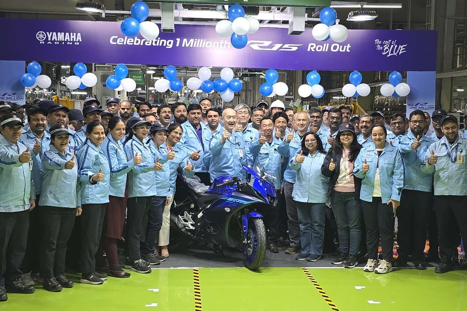 Yamaha R15 crosses 1 Million units Production Milestone