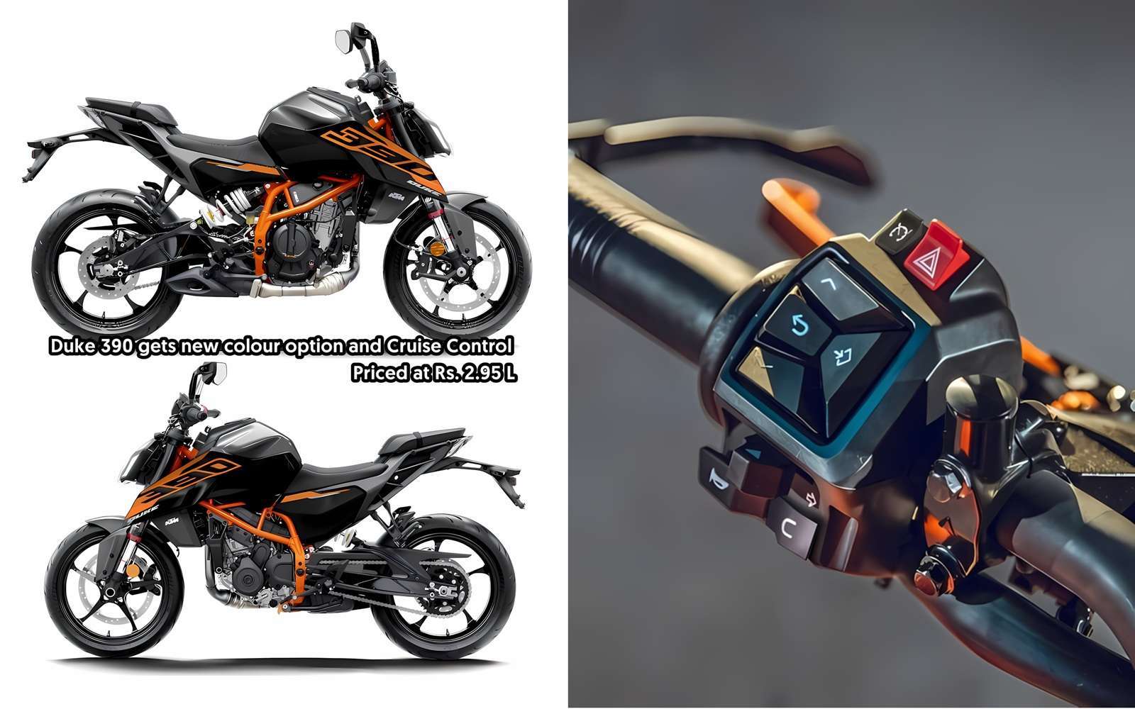KTM Duke 390 Ebony Black and Cruise Control