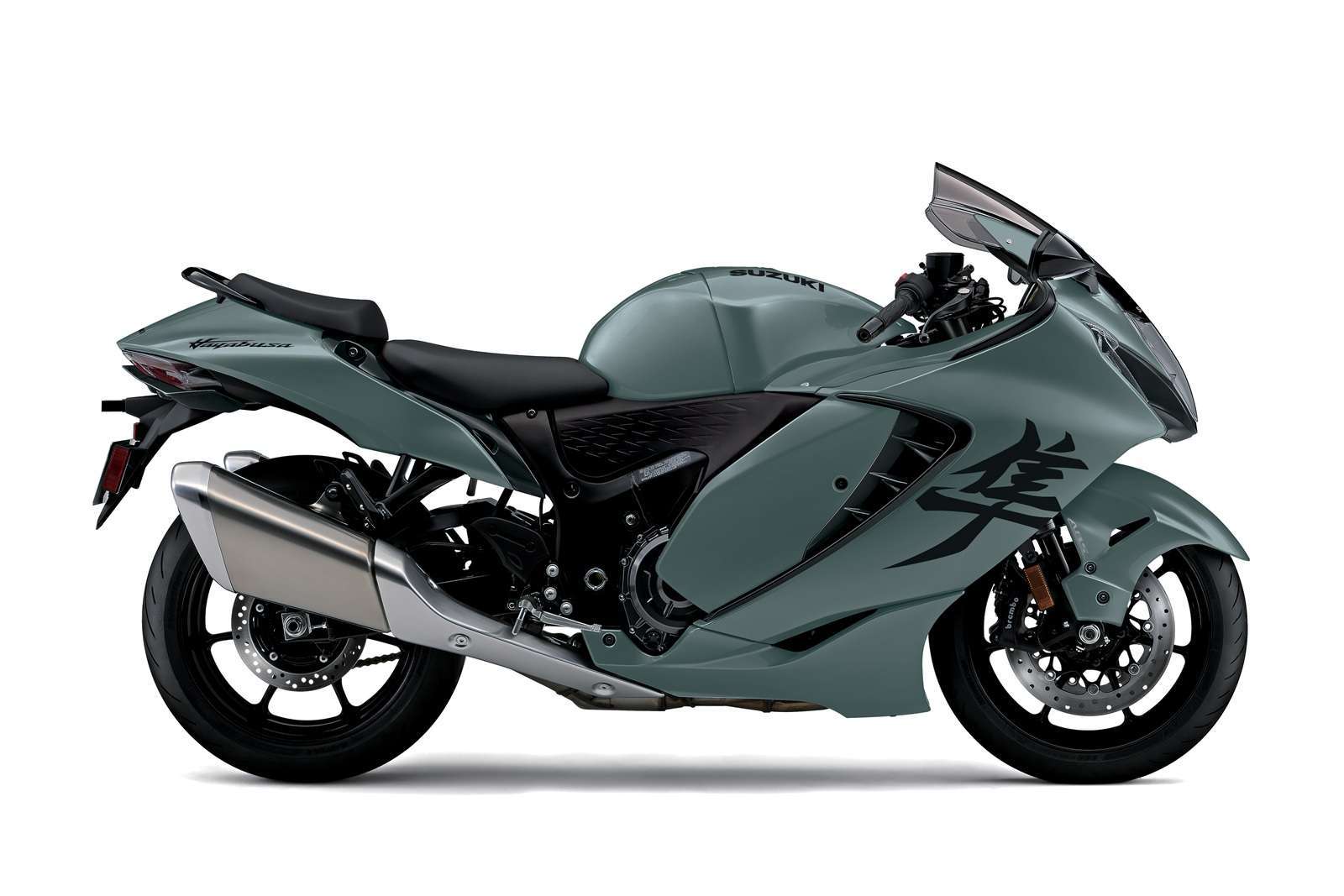 2025 Suzuki Hayabusa in Metallic Mat Steel Green+Glass Sparkle Black