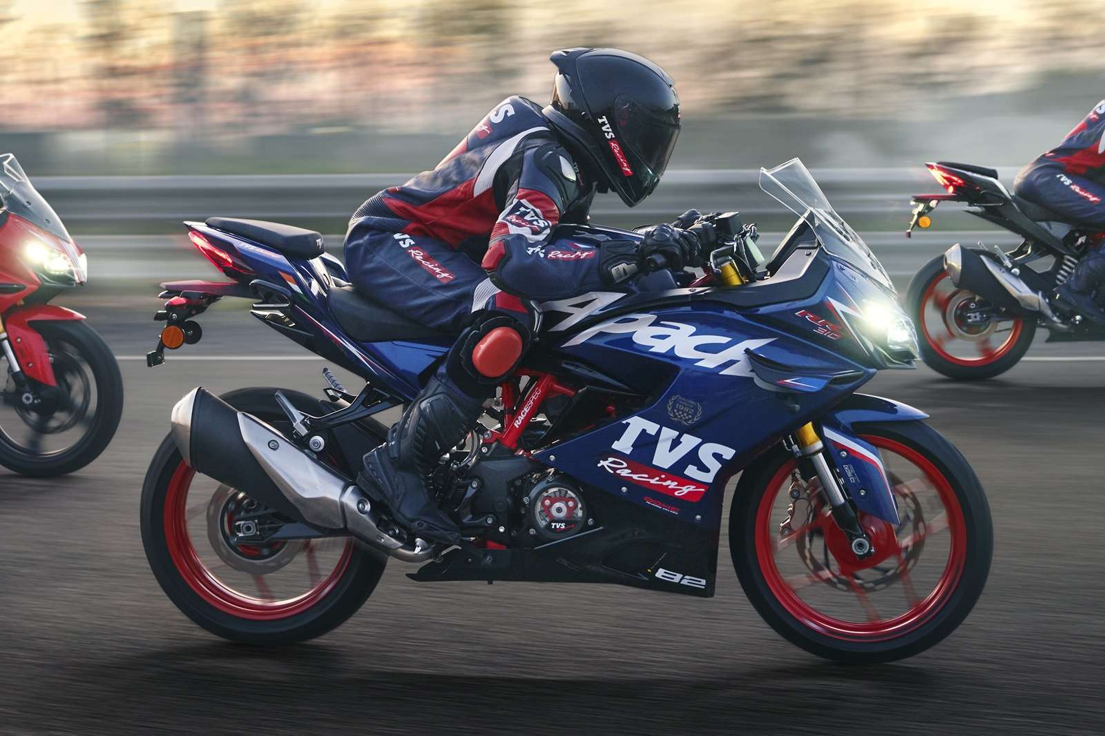 2025 TVS Apache RR310 Sepang Blue Race Replica colour