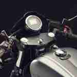 2015 Yamaha XV950 Racer Matt Grey clip-on handlebars