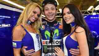 Yamaha paddock girls with Rossi MotoGP COTA Austin Texas