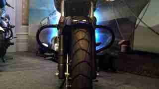 Bajaj V tail front view
