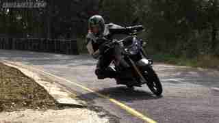 TVS Apache RTR 200 on track