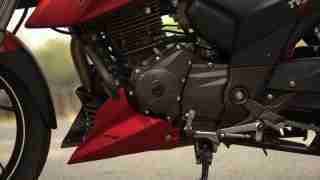 TVS Apache RTR 200 engine left side