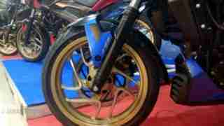 Dominar 400 golden alloy wheels