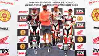 INMRC Pro Stock 165 class podium ceremony