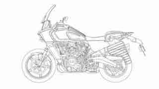 Harley-Davidson Pan-America-1250 with saree guard