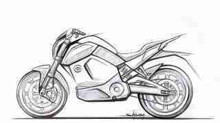 Electric bike from Revolt sketch