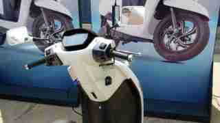 TVS iQube electric scooter charging station