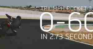 Triumph Rocket 3R 0-100 kmph