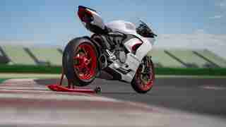 Ducati Panigale V2 White Rosso livery