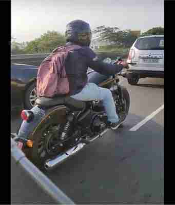 Royal Enfield KX Bobber Spy Images