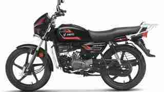 Hero Splendor+ Black and Accent in Bettle Red