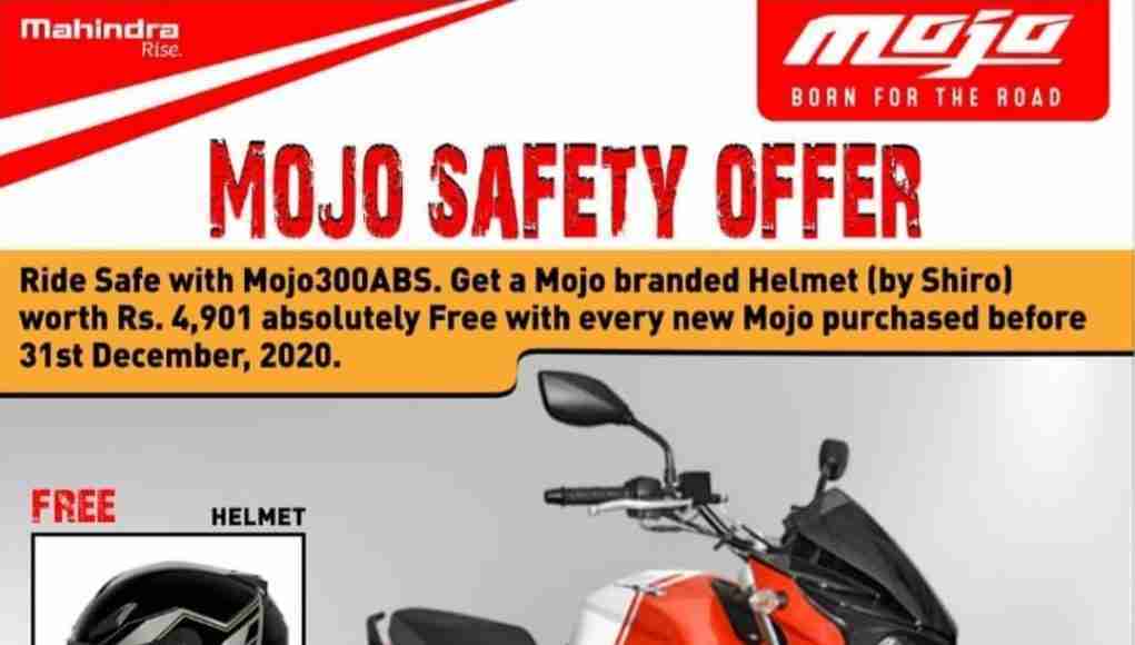 Mahindra Mojo Offers Free Shiro Helmet