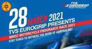 MMSC Motorcycle Endurance Race 2021 to be entirely on TVS Eurogrip tyres