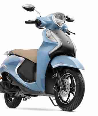 Yamaha Fascino 125 Fi Hybrid Cool Blue Metallic colour option
