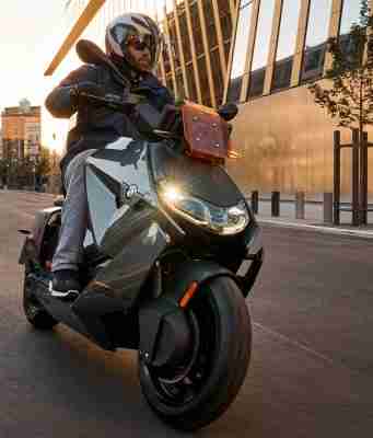 BMW CE 04 electric scooter riding