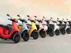 Ola Electric scooter colour options