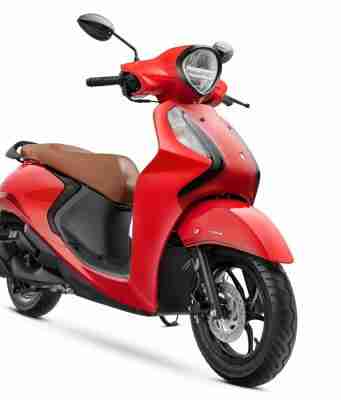 Yamaha Fascino 125 FI Hybrid Disc Variant - Vivid Red Special colour option