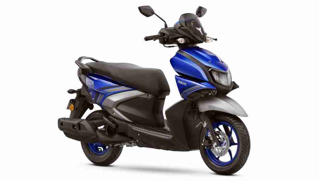 Yamaha RayZR Hybrid Disc Version Racing Blue colour option