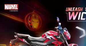 TVS Raider Super Squad Edition Iron Man