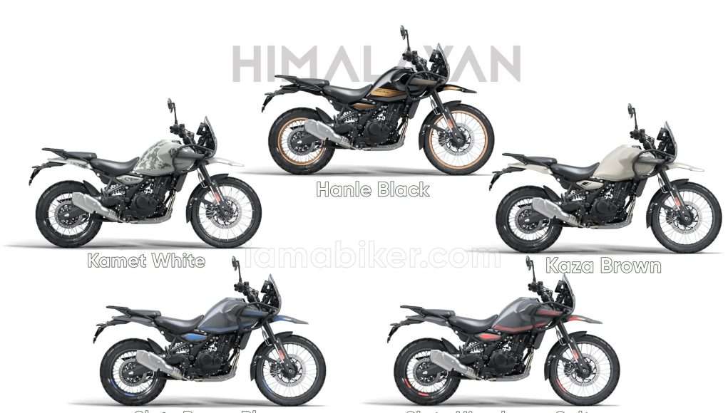 Himalayan 450 all colour options