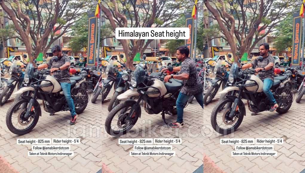 Himalayan 450 seat height test