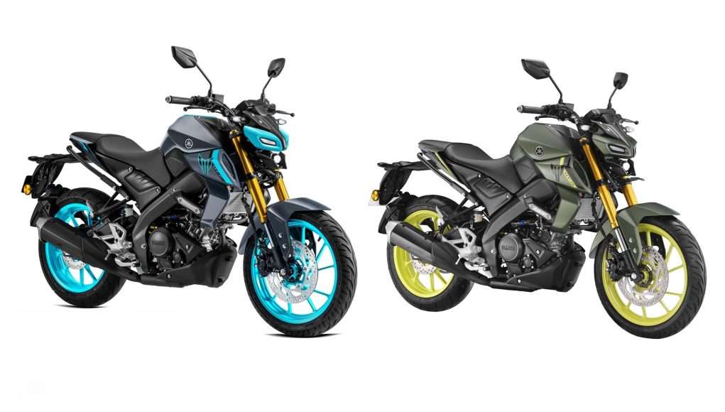 Yamaha MT-15 Cyber Green and Cyan Storm