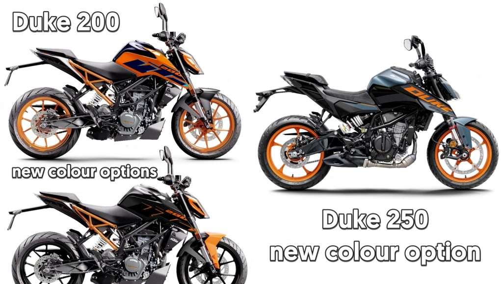 2024 KTM Duke 200 and Duke 250 new colour options