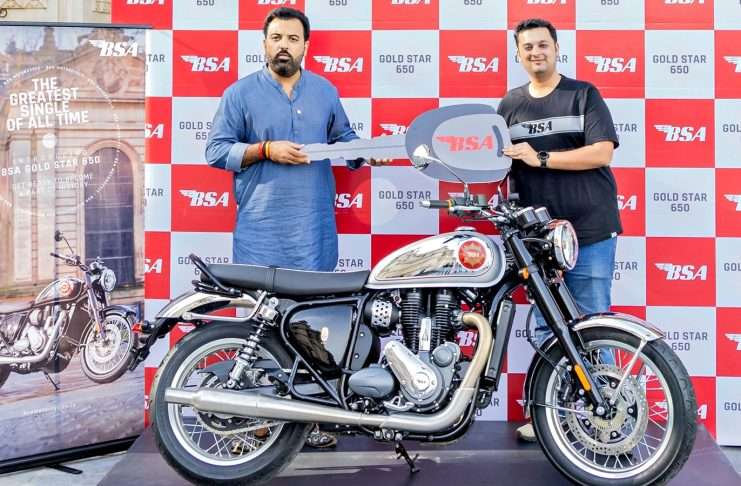 BSA Motorcycles Delivers Gold Star 650 to Prince Lakshyaraj Singh Mewar of Udaipur