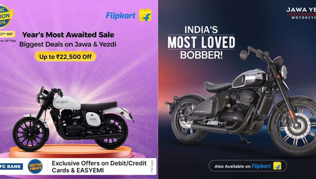 Jawa Yezdi Motorcycles now on Flipkart with huge discounts