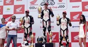 Mohsin Paramban wins 2024 season of IDEMITSU Honda India Talent Cup NSF250R