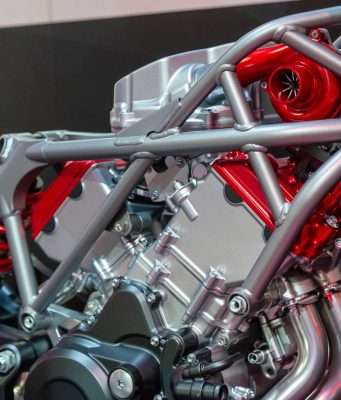Honda V3 engine with compressor