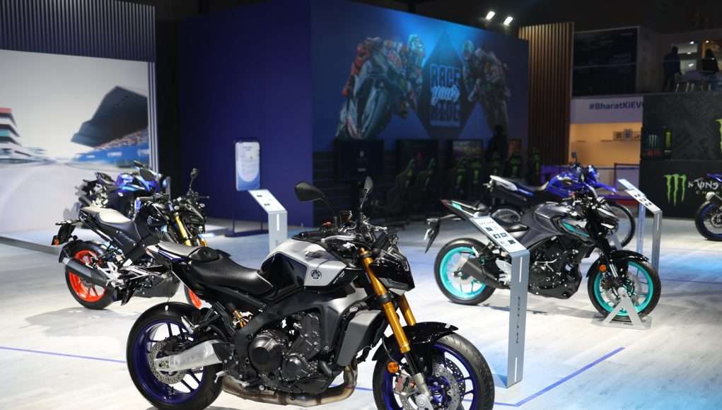 Yamaha MT-09 MT-03 MT-15 at Bharat Mobility Global Expo 2025