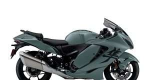 2025 Suzuki Hayabusa in Metallic Mat Steel Green+Glass Sparkle Black